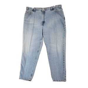 Levis 550 Womens Jeans 24 Blue Denim 42x30 Vintage USA Relaxed Fit